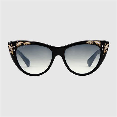 cateye gucci sunglasses women|gucci 55mm cat eye sunglasses.